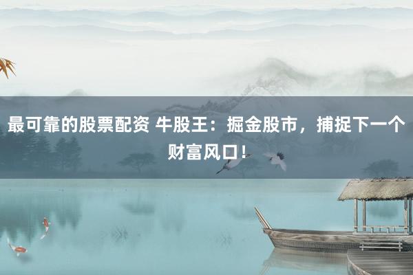 最可靠的股票配资 牛股王：掘金股市，捕捉下一个财富风口！