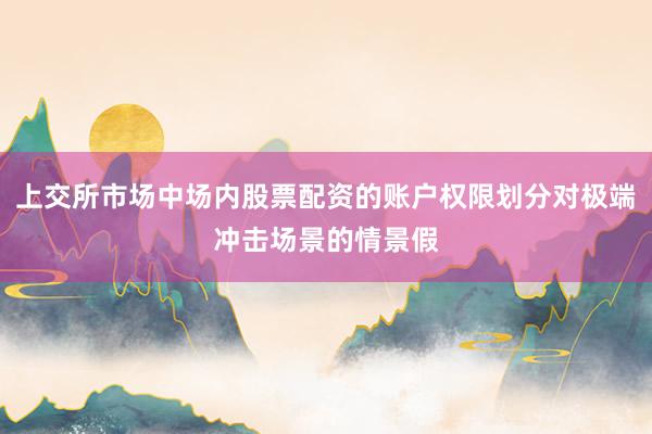 上交所市场中场内股票配资的账户权限划分对极端冲击场景的情景假